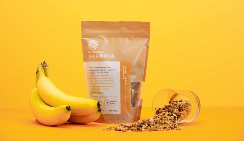 Golden State Granola Packaging Peanut Butter Banana
