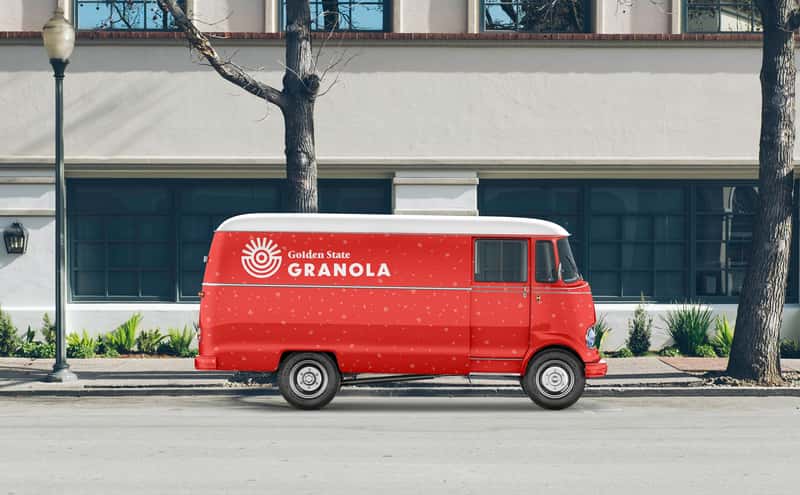 Golden State Granola Packaging Van